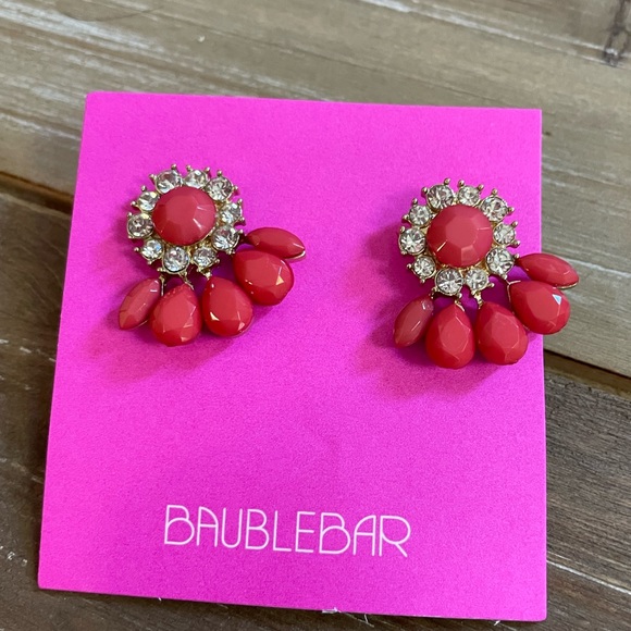 BaubleBar Jewelry - BaubleBar NEW red rhinestone lightweight earrings